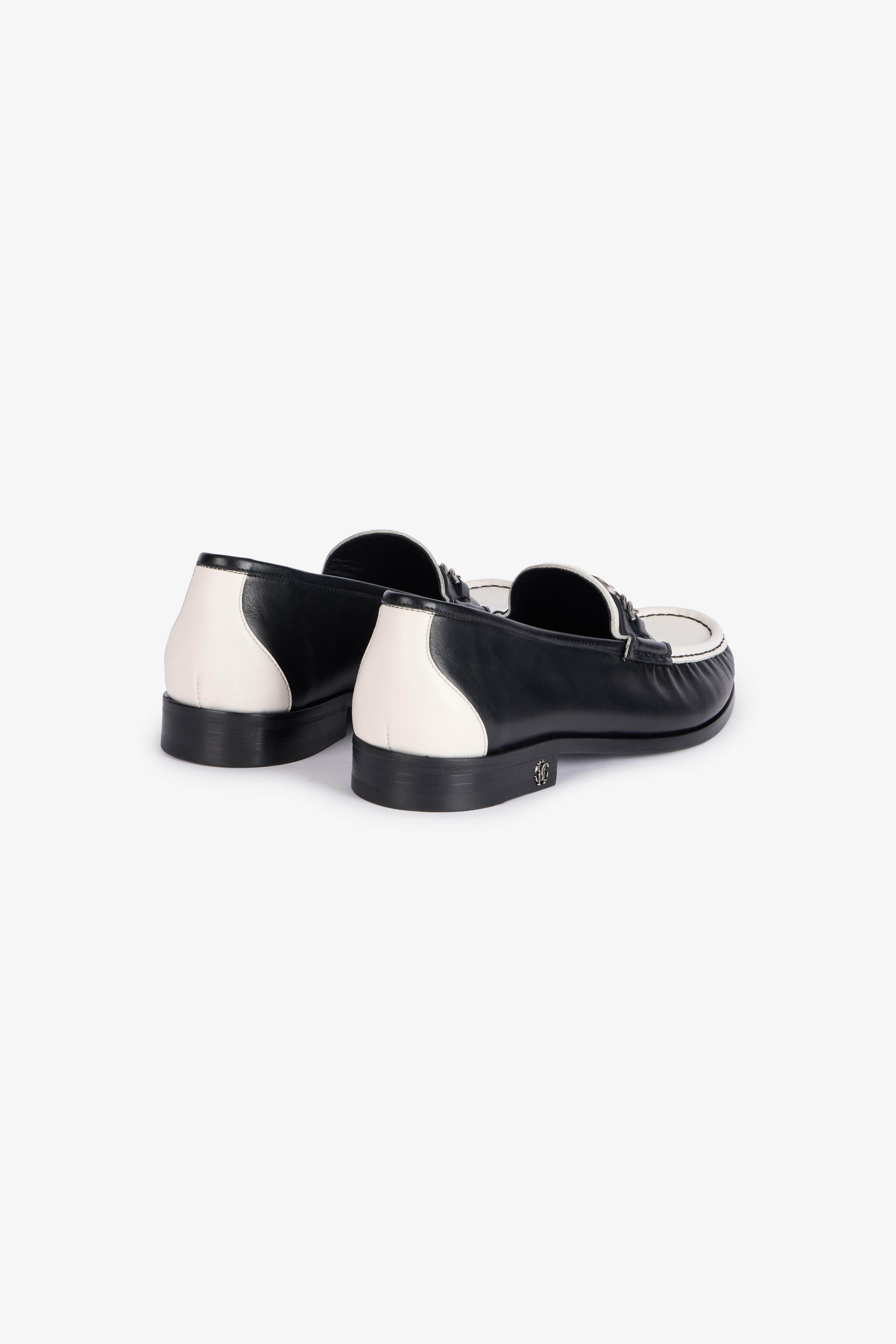 RC Two-Tone Loafers With Mirror Snake Monogram RC Two-Tone Loafers With Mirror Snake Monogram Black/White URS014-PZ590