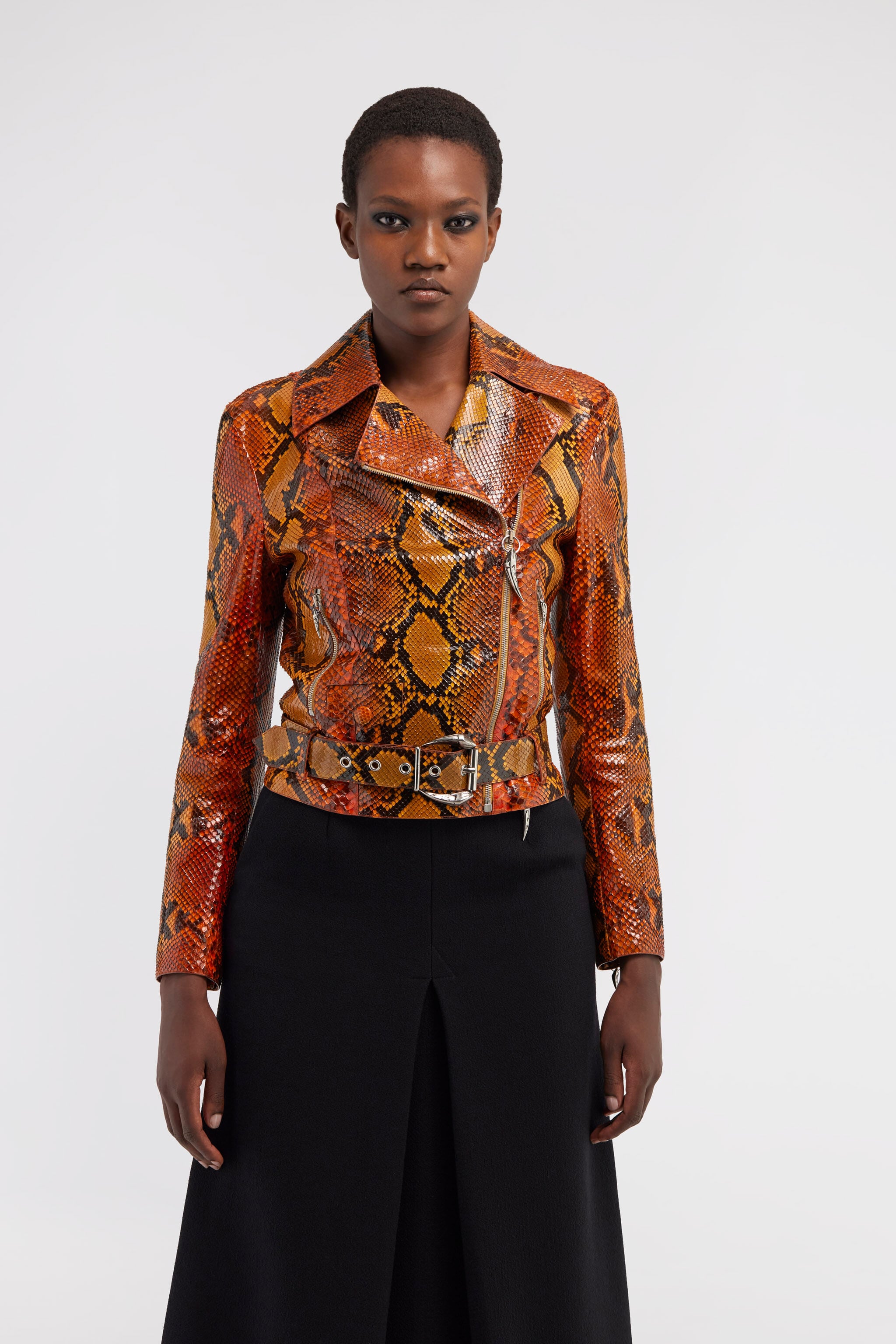 RC Snake leather jacket RC Snake leather jacket Orange RKP802-UC011