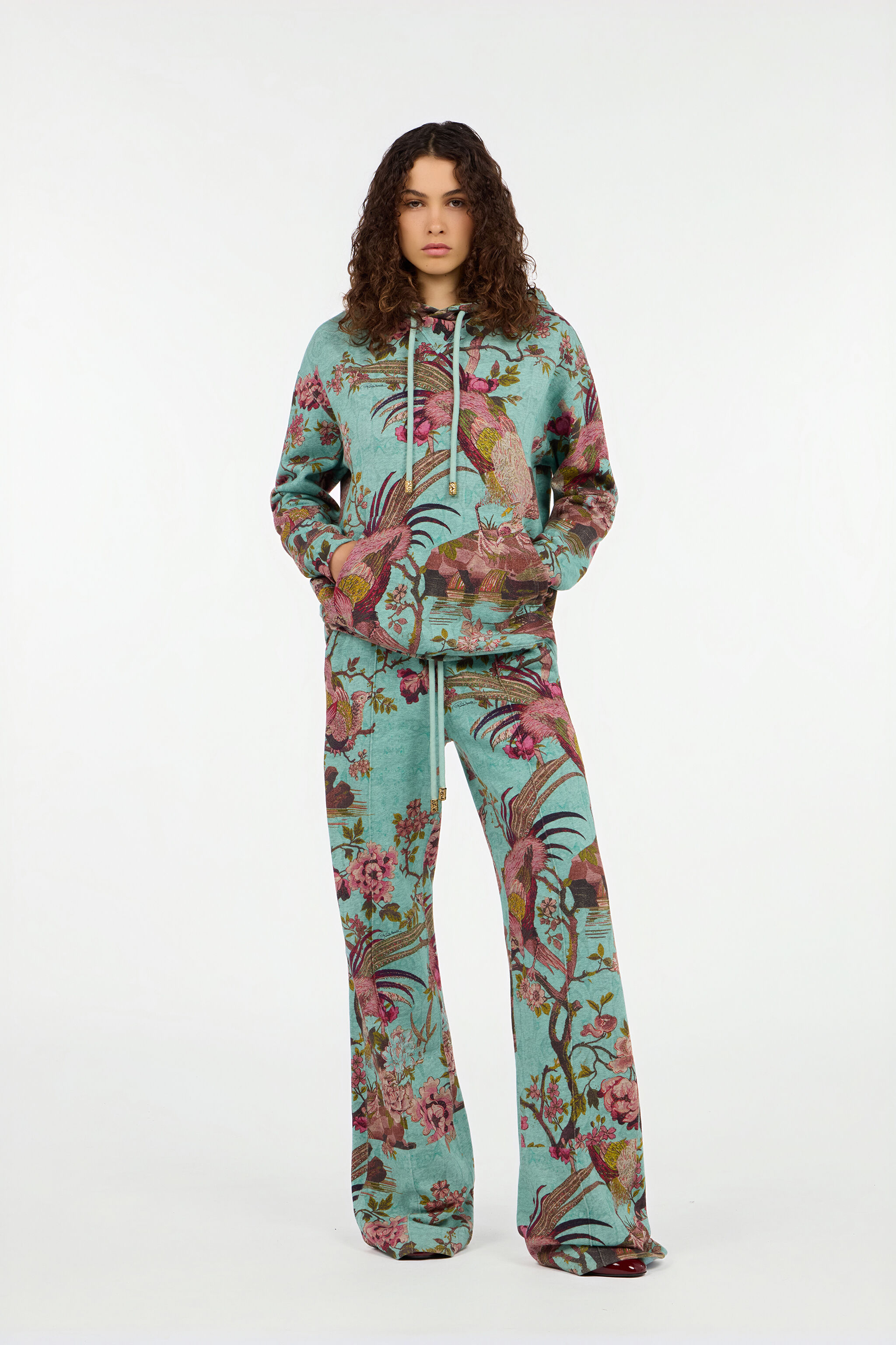 RC Multicolor-Sweatshirt mit Oriental Bird-Print RC Multicolor-Sweatshirt mit Oriental Bird-Print PISCINA/ROSA VKT67A-2GP76
