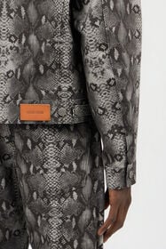 RC Veste En Denim Imprimé Python PYTHON DARK GREY SOJ40B-DL011