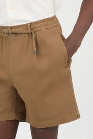 RC Braune Baumwollshorts mit Gürtel MILITARY GREEN SOT20C-FA017
