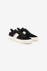 RC Sneakers nere con banda laterale avorio BLACK TOS00K-PZC15