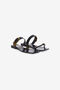 RC Flat sandal with Monogram RC Schwarz SKS003-PZ200