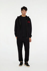 JC Hoodie with Embroidered Logo BLACK VFT098-VF142