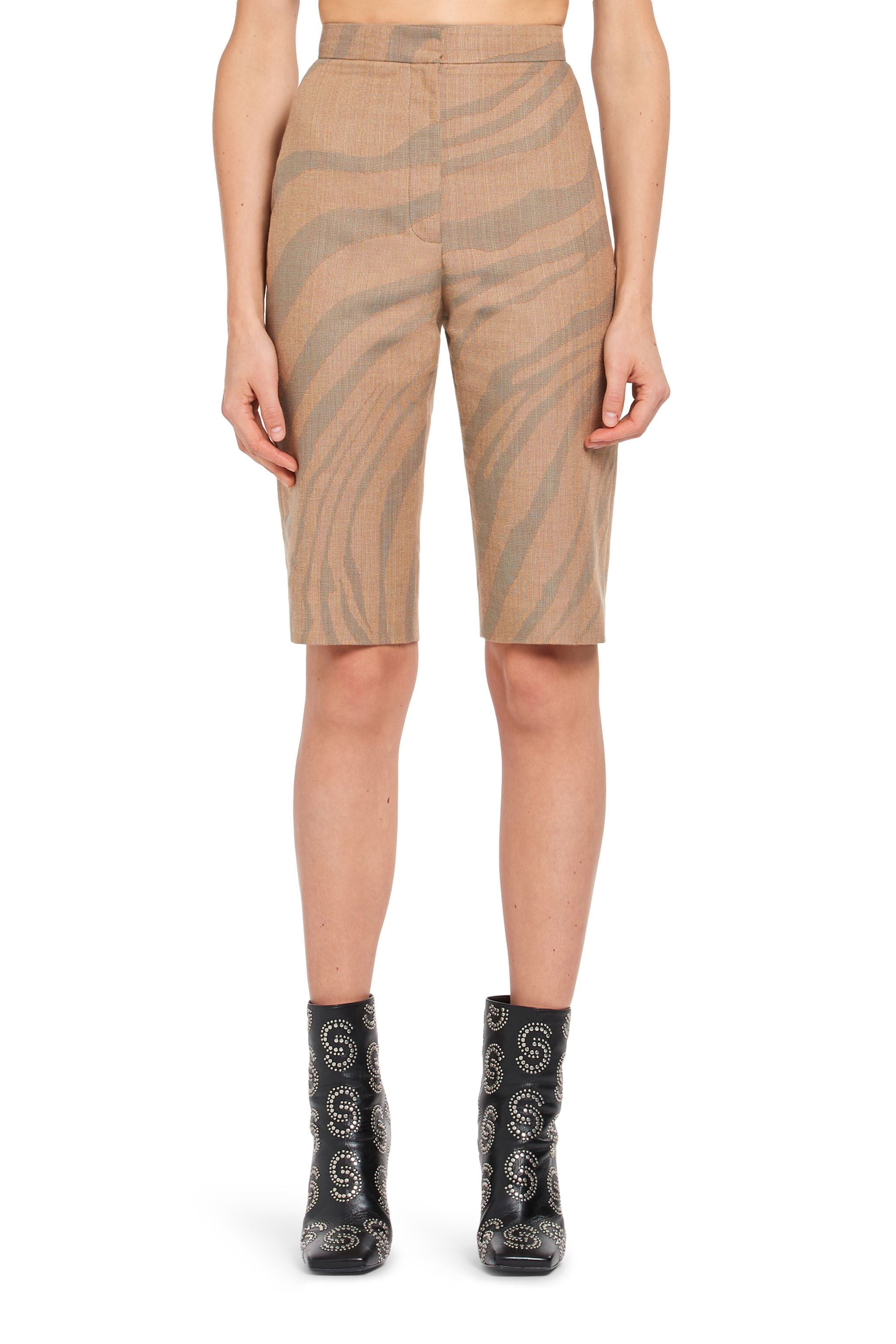 RC Macro Zebra jacquard Bermuda shorts TAN/CELADON IWT211-FY034