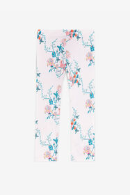 JU Legging en coton à imprimé floral Rose RJT237-5OG85