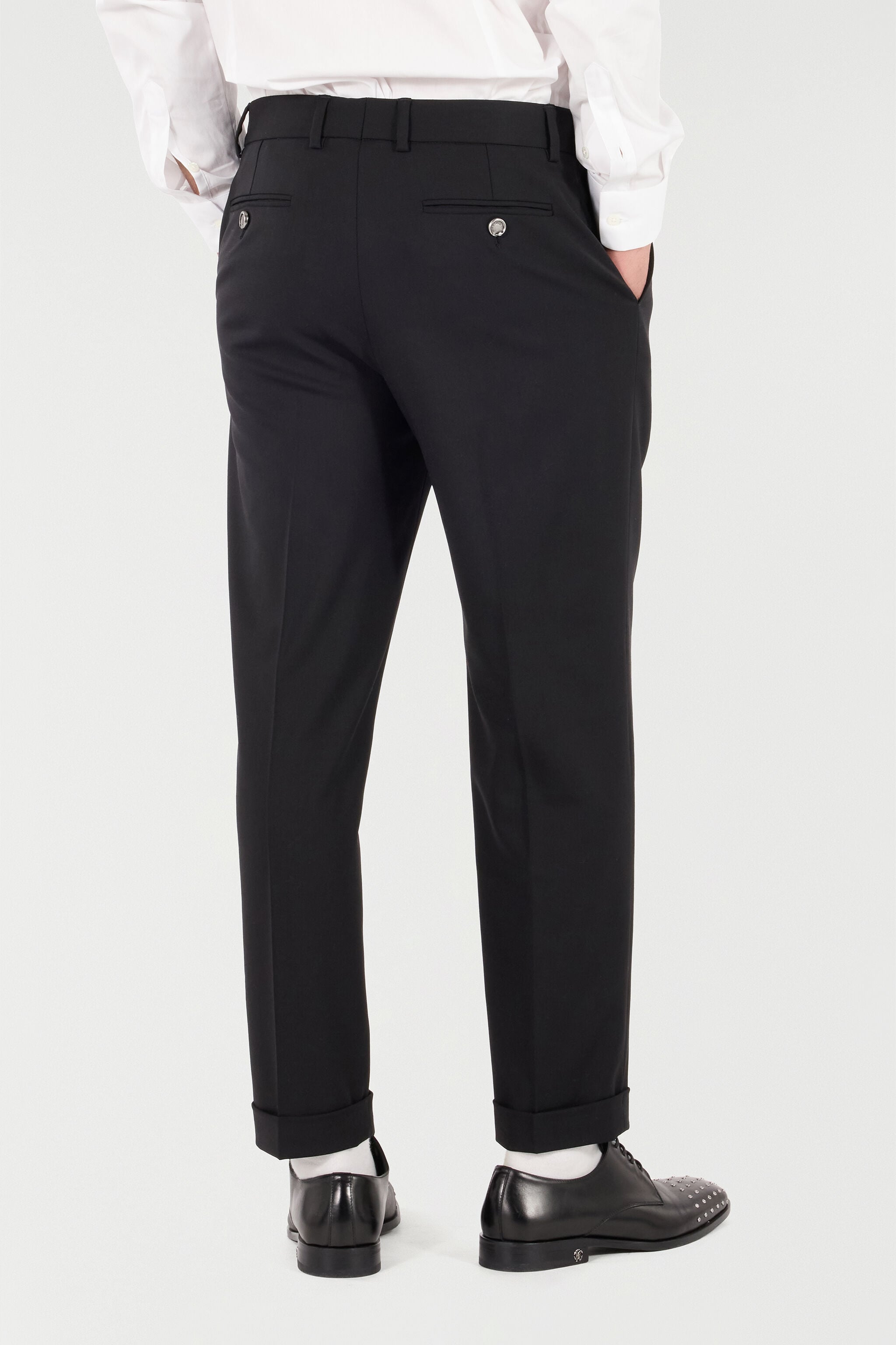 RC Pantalones De Lana Elástica RC Pantalones De Lana Elástica Negro URT247-WP066
