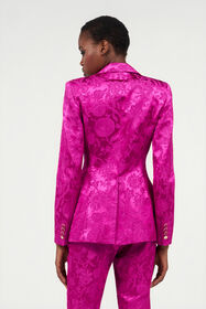 RC Blazer in Florentine Flowers jacquard pattern FUCHSIA WQT401-TJ033