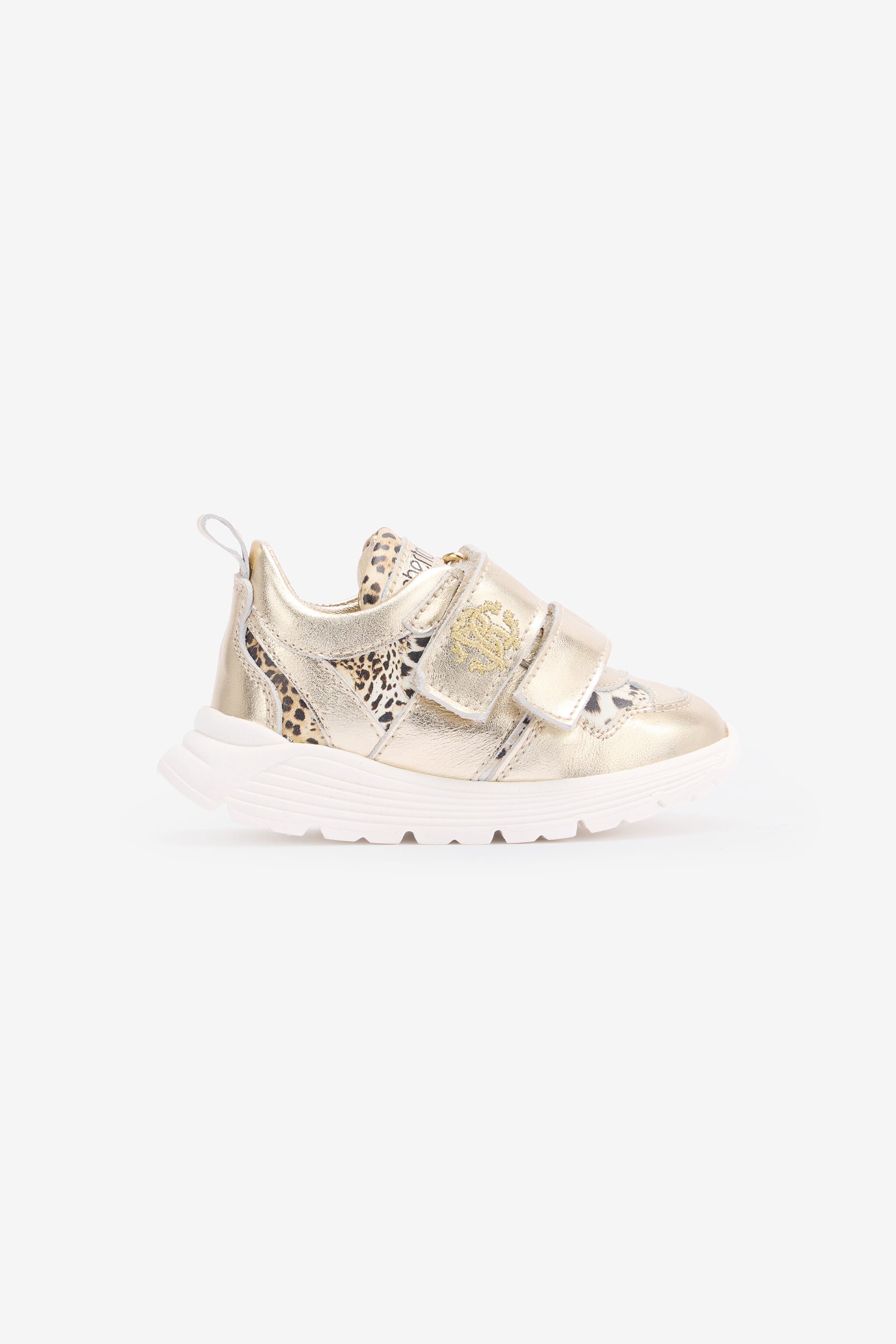 JU Laminated Sneakers With Jaguar Skin Inserts JU Laminated Sneakers With Jaguar Skin Inserts GOLD/JAGUAR TJS00S-PZJ49