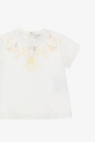 JU T-shirt à logo RC Blanc TJT606-JD001