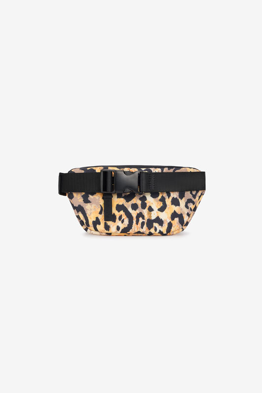 JC Marsupio con stampa Leopard e patch logo Marron clair SFB007-SF338
