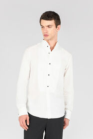 RC Shirt with plastron White SMT730-CH038