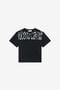 JU Black Cotton T-shirt With Logo Print JU Black Cotton T-shirt With Logo Print BLACK WJT60K-JD001