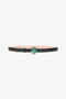 RC Cintura Fashion Nera Fibbia Monogram RC Smaltata RC Cintura Fashion Nera Fibbia Monogram RC Smaltata Azzurro VKC001-PZ796