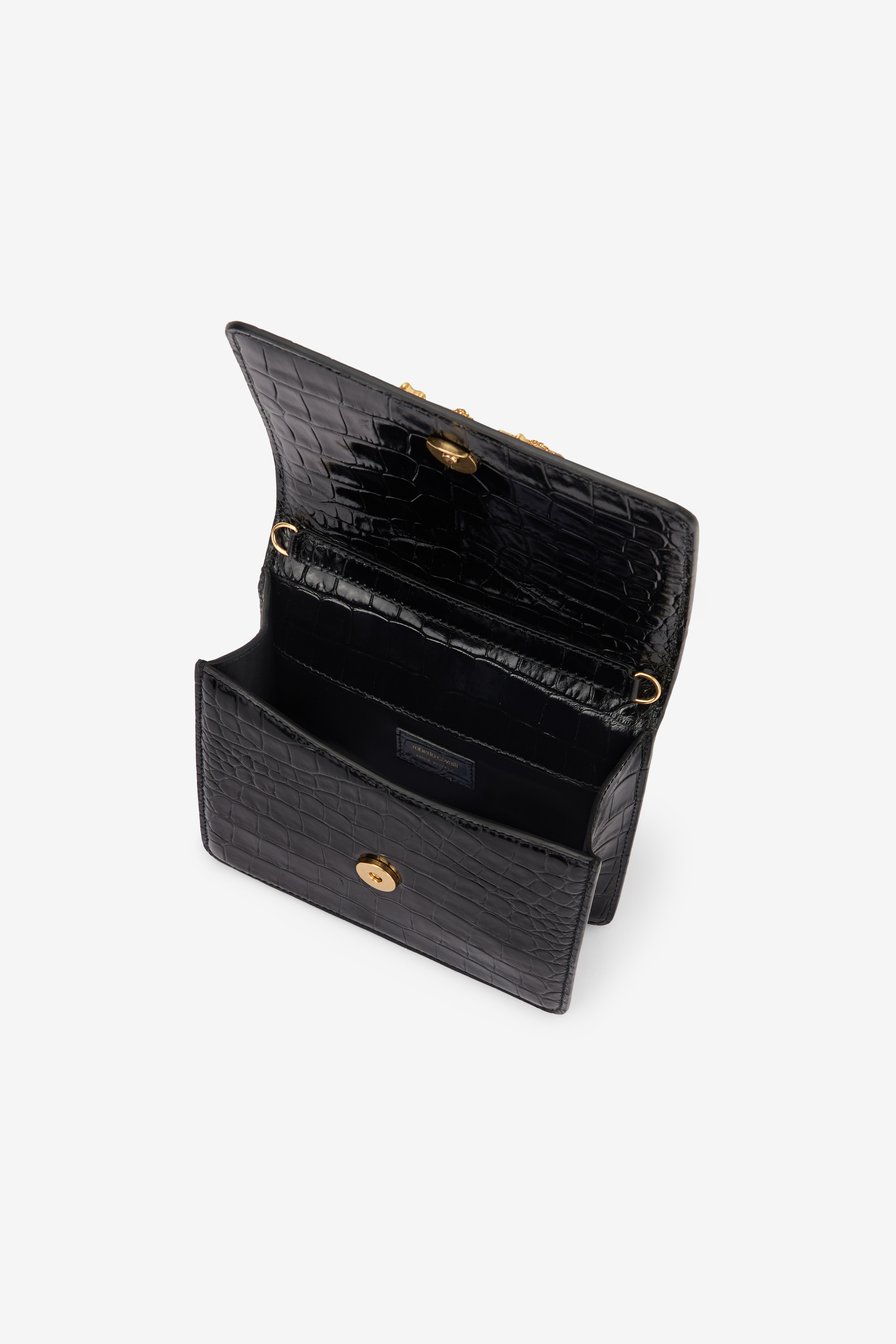 Small Roar Bag in Black for Women | Roberto Cavalli®