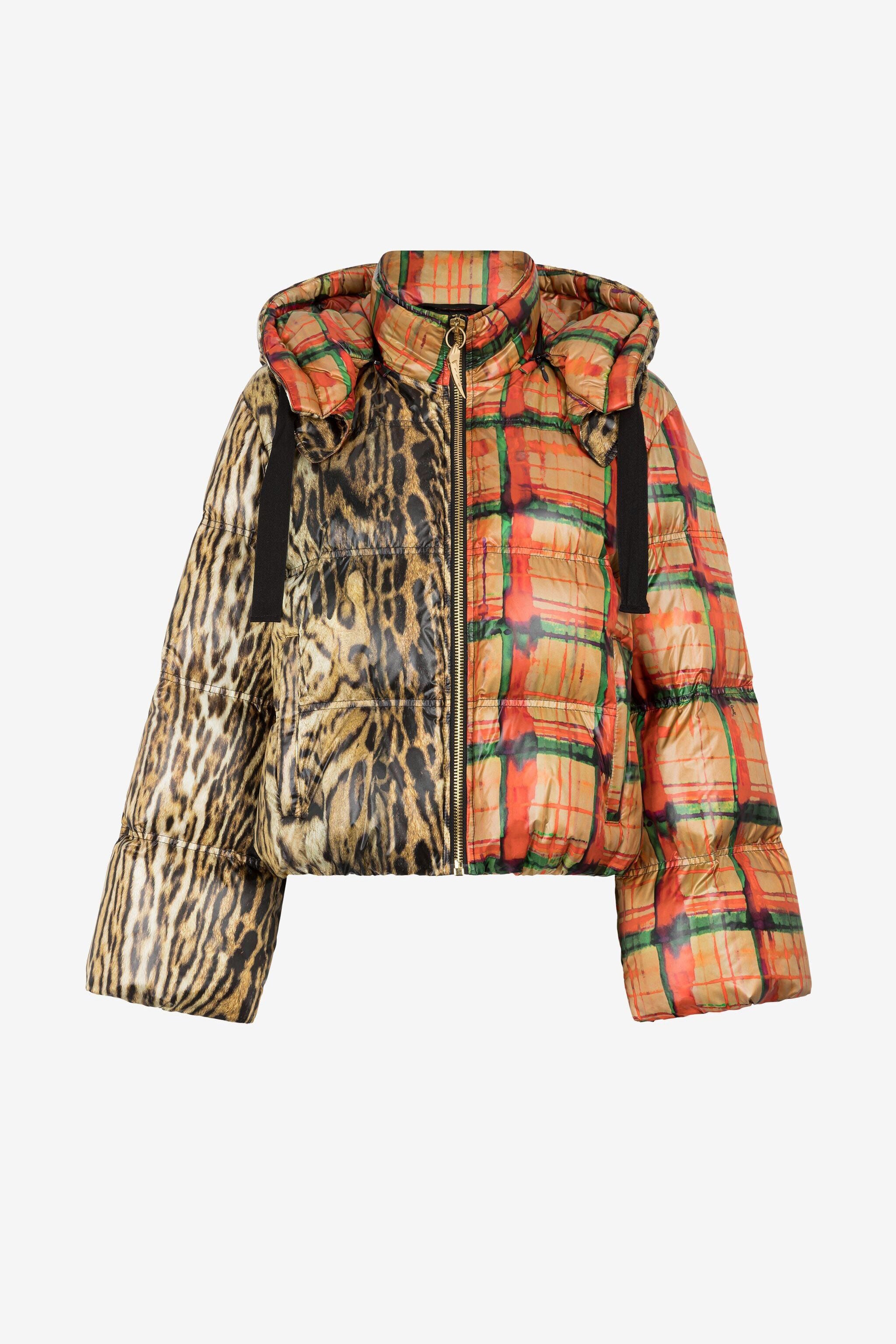 RC Doudoune à imprimés ocelot et tartan RC Doudoune à imprimés ocelot et tartan MULTICOLOR PKT800-9JE39