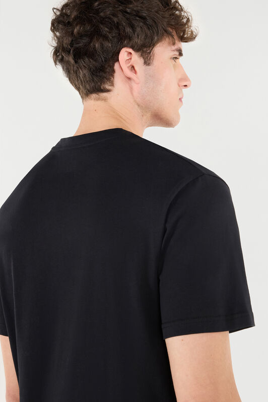 RC Camiseta Con Monograma RC Y Logotipo Bordados Negro POT60A-JD060