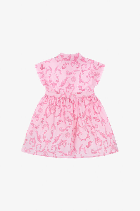 JU Printed Dress Rose SJT173-7ML96
