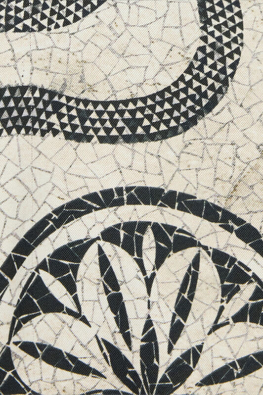 RC Camicia In Seta Con Stampa Mosaico Nero/Bianco VWT160-4QQ73
