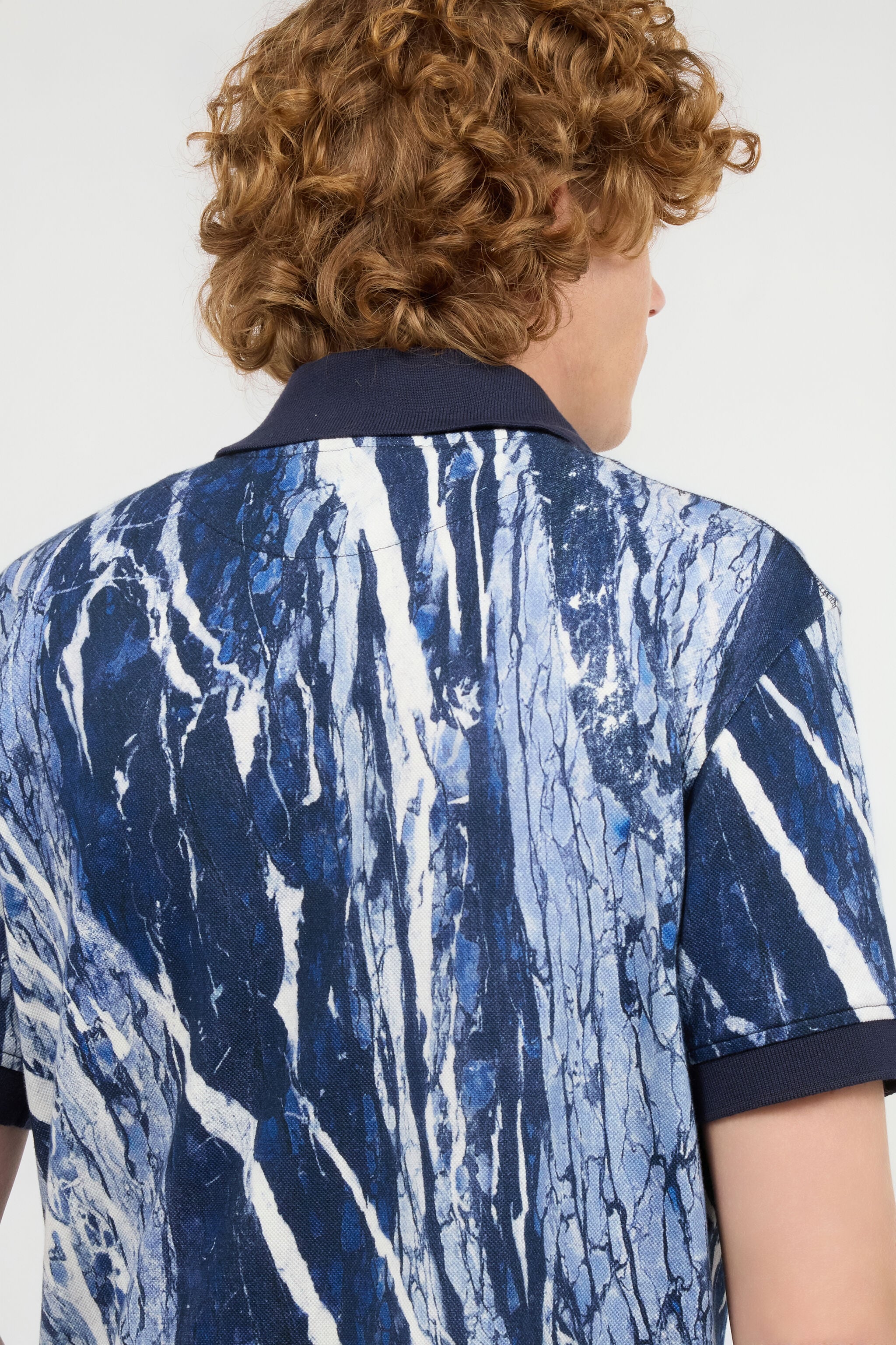 RC Polo Shirt With Rubane Print RC Polo Shirt With Rubane Print Dark blue URT64A-XKN22