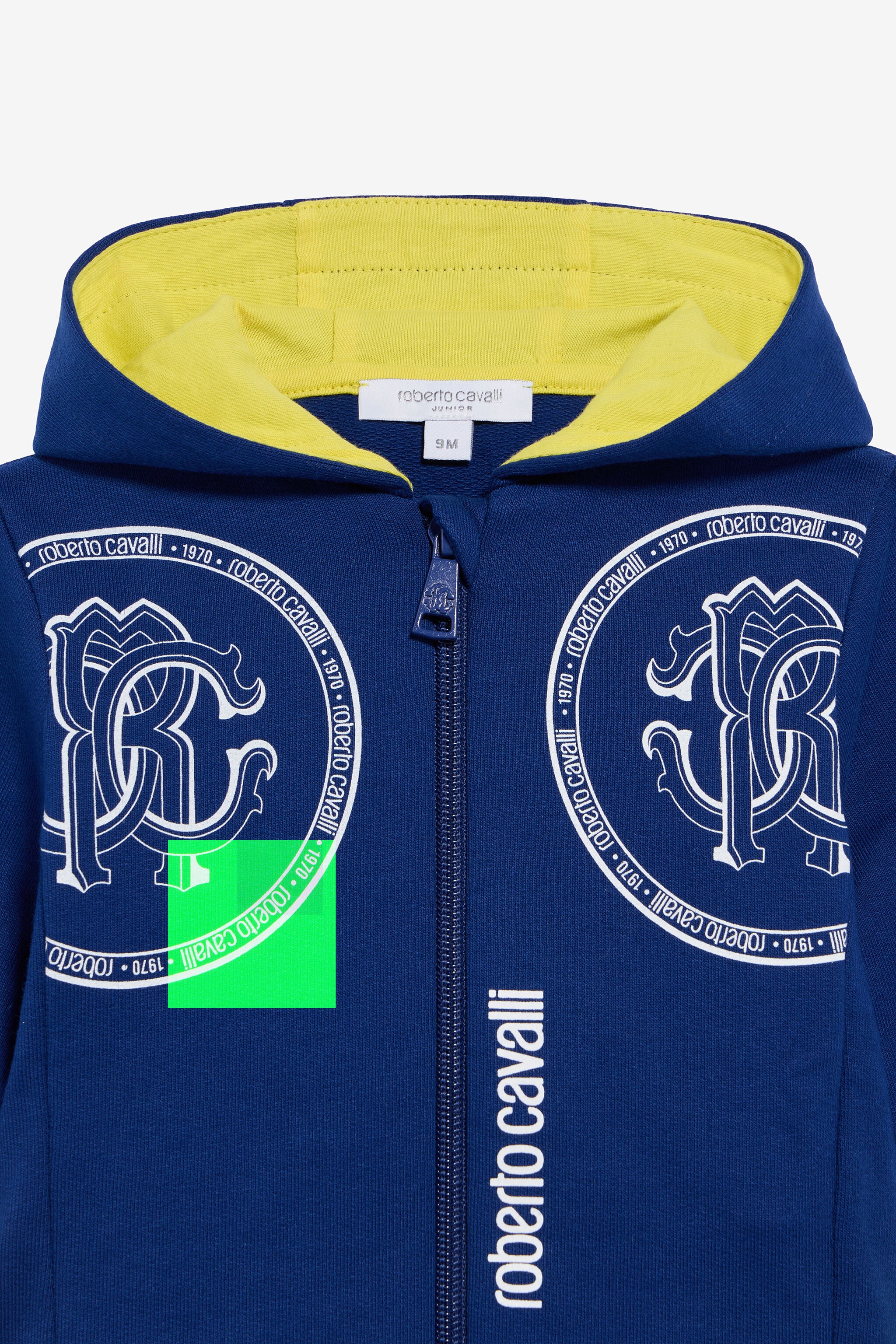 JU Blue Sweatshirt with Monogram RC JU Blue Sweatshirt with Monogram RC BLUE/YELLOW TJT679-CF050