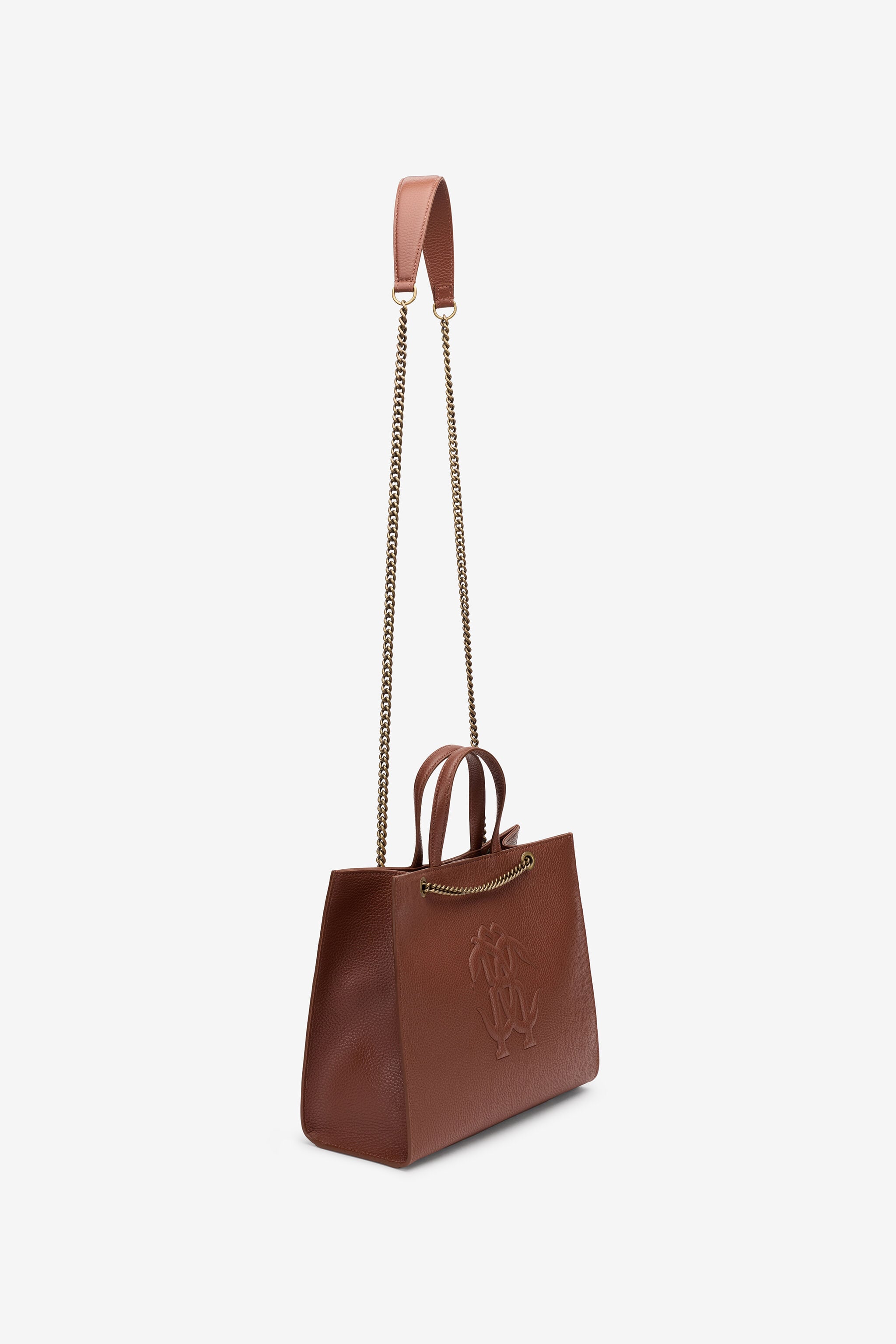 RC Brown Leather Monogram RC Shoulder Bag RC Brown Leather Monogram RC Shoulder Bag BRUCIATO ROB00K-PZ098
