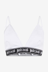 JC White Triangle Bra Logo Band WHITE UFU008-UF205