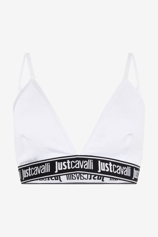 JC White Triangle Bra Logo Band JC White Triangle Bra Logo Band WHITE UFU008-UF205