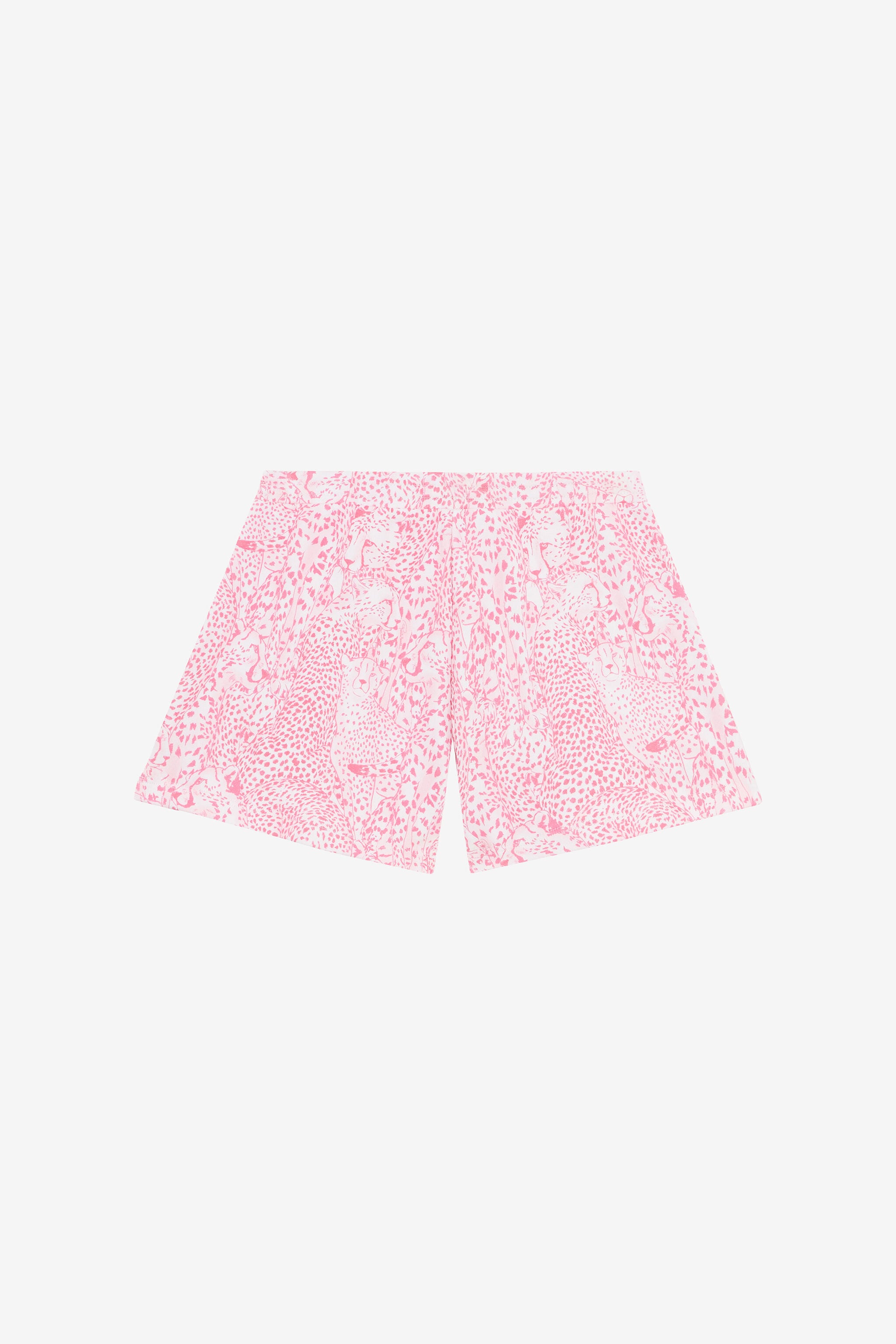 JU Cheetah Print Shorts PINK UJT26A-5OO37