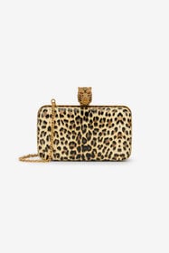 RC Leopard Print Roar Clutch Bag JAGUAR SKIN UKB014-PZS02