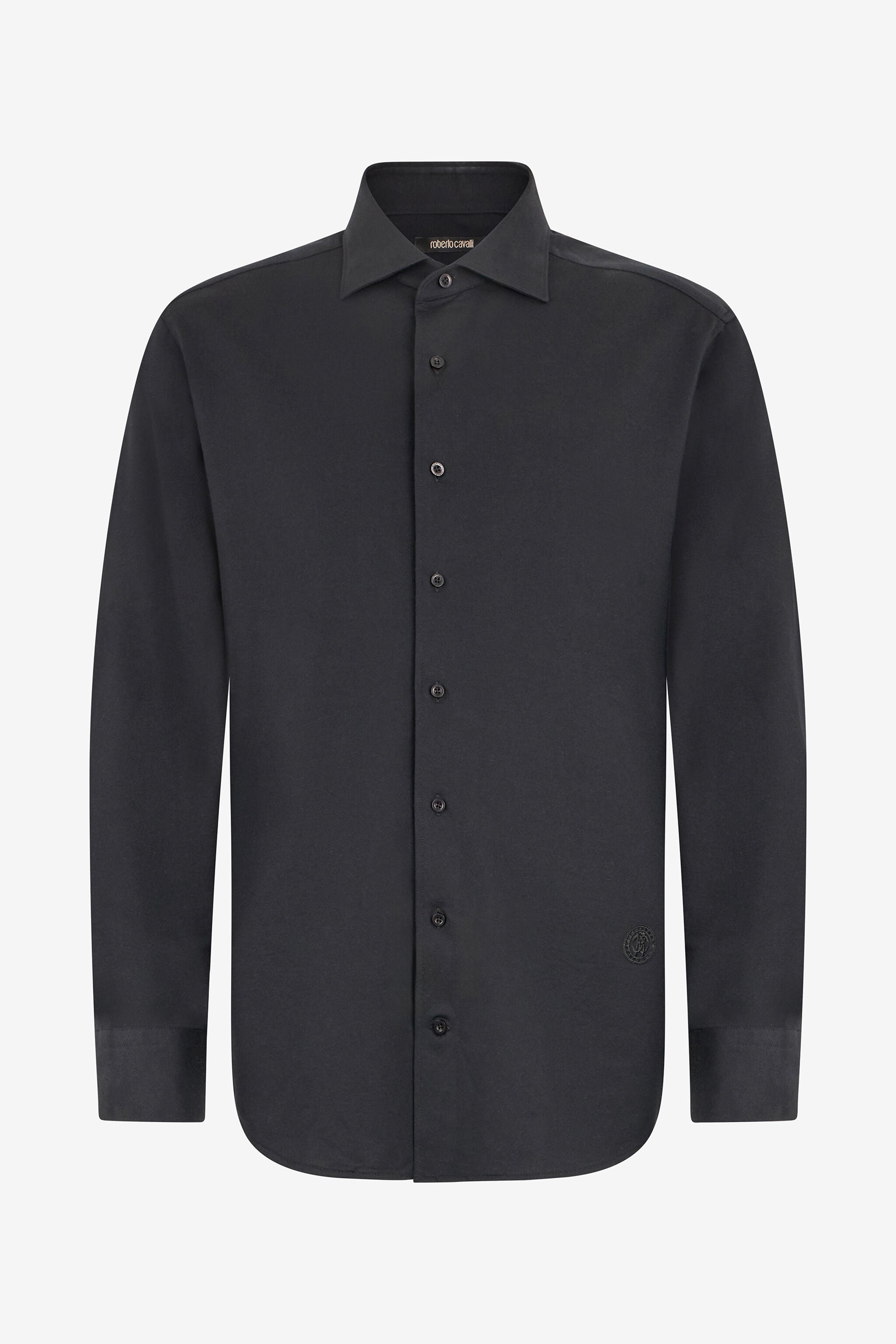 RC Black Shirt With Monogram RC RC Black Shirt With Monogram RC BLACK QOT70H-CE007