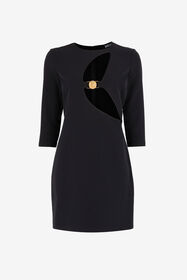 JC Mini-robe à logo Just Cavalli et ouvertures sur l'avant NOIR Q61556-Q0459