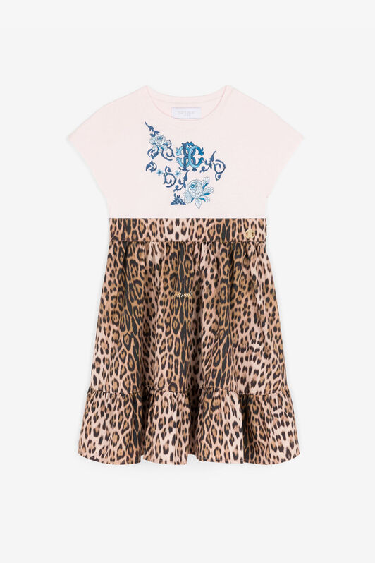 JU Skaterkleid mit Leoparden-Print JU Skaterkleid mit Leoparden-Print Rosa RJT116-JD001