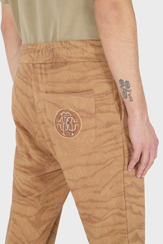 RC Tiger Skin Print Joggers RC Tiger Skin Print Joggers BEIGE OOT20B-5OO65