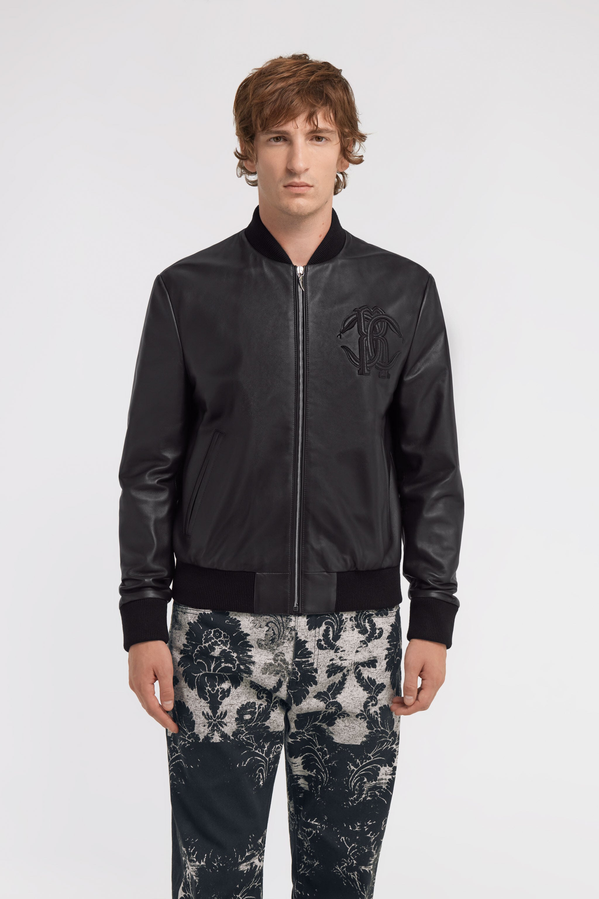 RC Bomber leather jacket RC Bomber leather jacket Schwarz TRP860-PN002