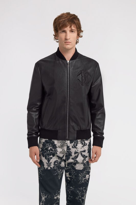 RC Bomber leather jacket RC Bomber leather jacket Schwarz TRP860-PN002
