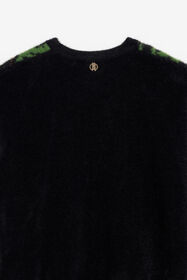 JU Pullover mit Leoparden-Design BLACK XJM61D-TJ027