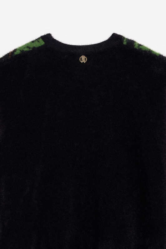 JU Pullover mit Leoparden-Design JU Pullover mit Leoparden-Design BLACK XJM61D-TJ027