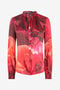 RC Rose-Print Silk Shirt RC Rose-Print Silk Shirt Red UKT702-RYN48