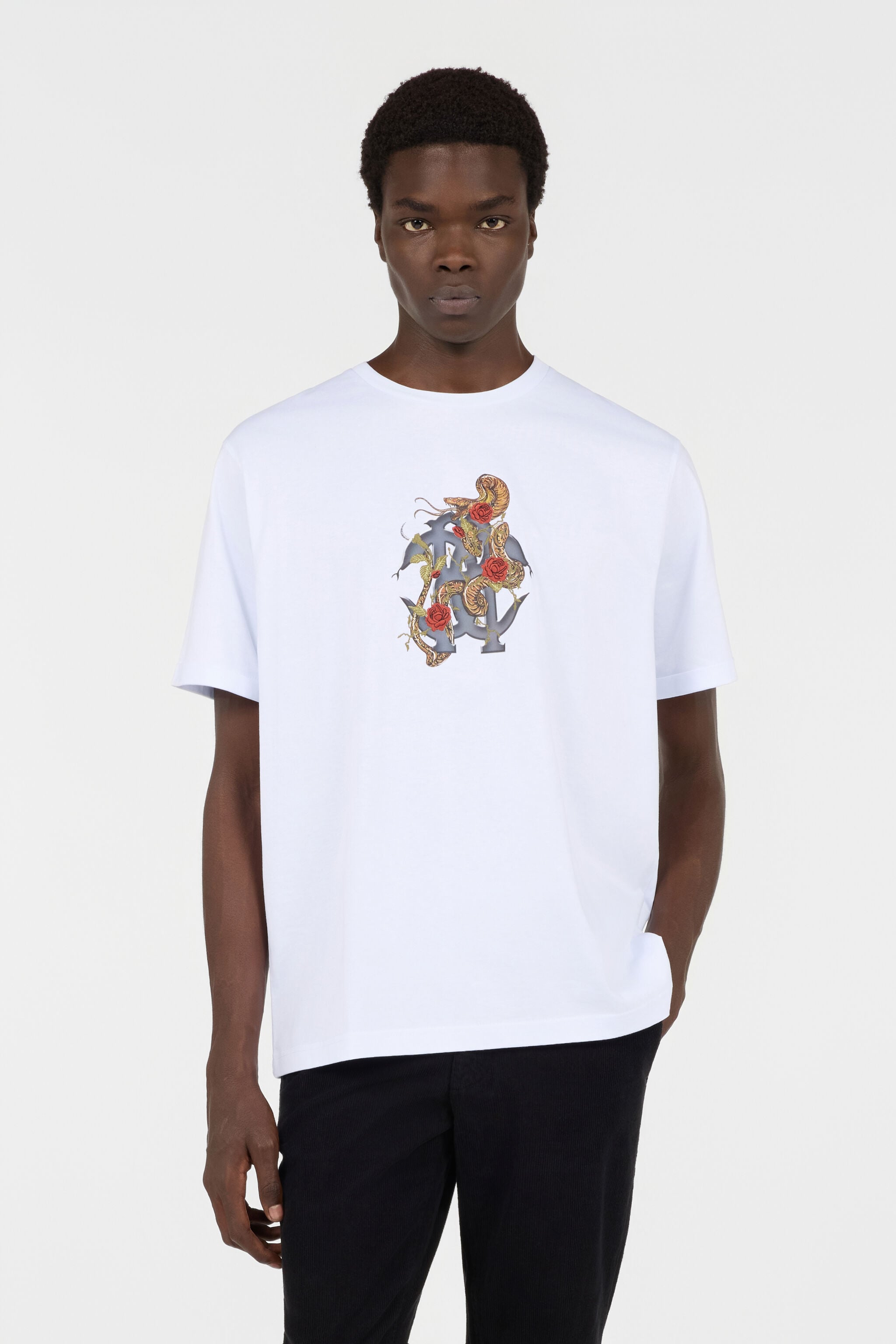 RC Weißes T-Shirt mit Logo RC Weißes T-Shirt mit Logo WHITE TOT60D-FT223