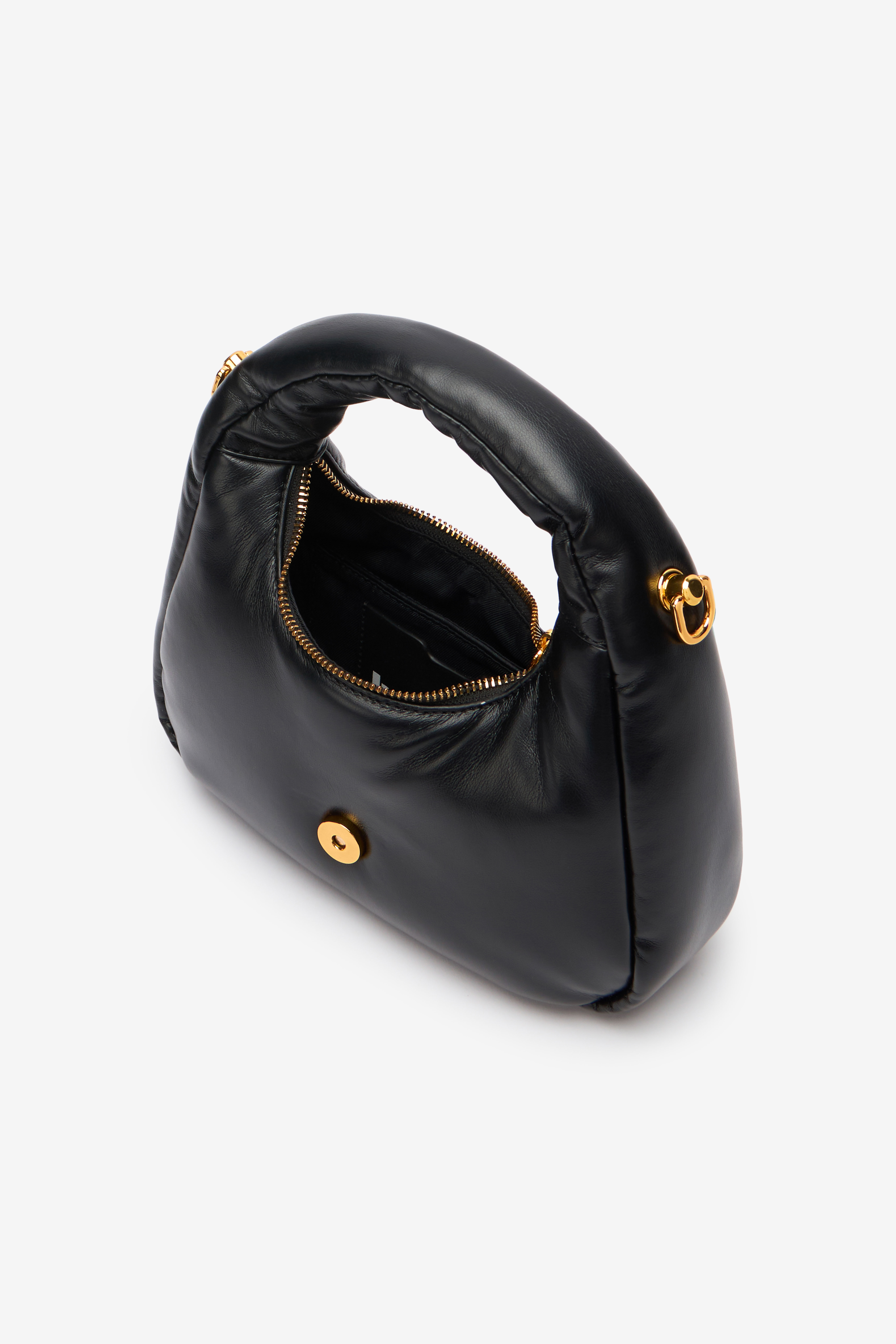 JC Black Shoulder Bag With Snake Motif JC Black Shoulder Bag With Snake Motif BLACK UFB052-UF421