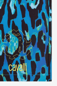 JU Leopard-Print Swim Shorts Blue QJH005-HVF78