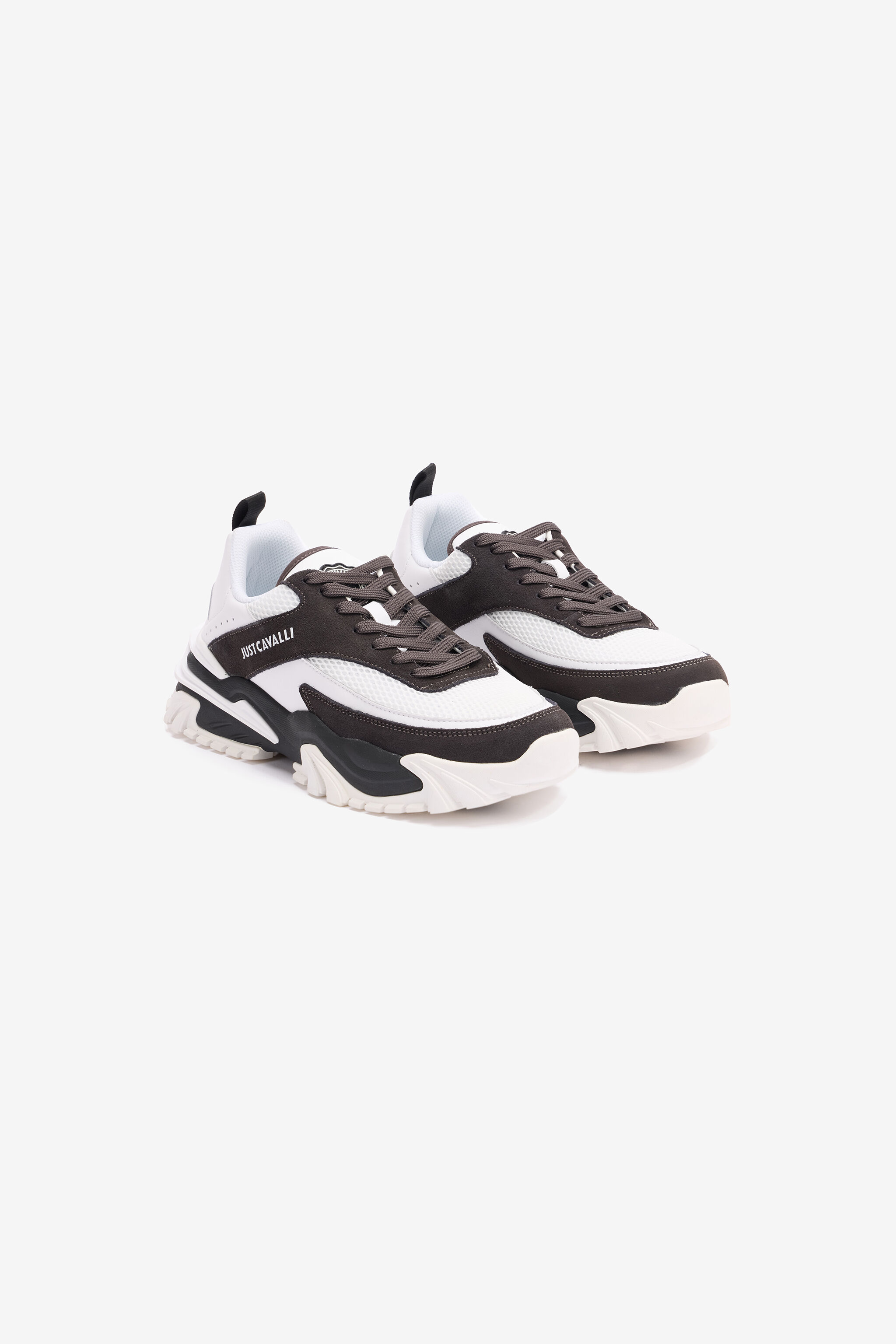 JC Sneakers Mit Einsätzen Und Logo JC Sneakers Mit Einsätzen Und Logo Schwarz/Weiß TFS029-TF262