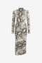 RC Vestido Midi Con Estampado Python Marrón claro VWT158-LNQ75