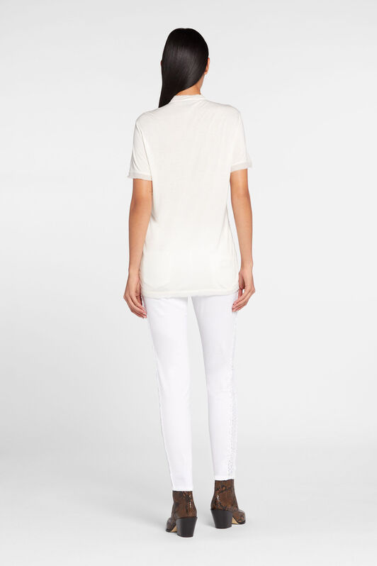 JC Just Cavalli Lace Side Stripe Jeans JC Just Cavalli Lace Side Stripe Jeans White GQLSCY-ISEIO