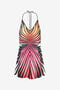 RC Mini Robe En Soie Imprimé Ray Of Paradise RC Mini Robe En Soie Imprimé Ray Of Paradise CORAL XKT101-4QM33