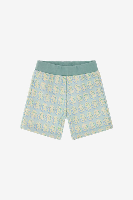 JU Monogram Print Shorts JU Monogram Print Shorts Light blue SJT204-5OI67