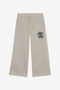 JU Pantaloni jogging grigi con logo ricamato ICE GREY XJT21H-CF007