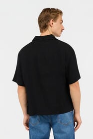 JC Shirt with Embroidered Logo BLACK WFM010-WF158