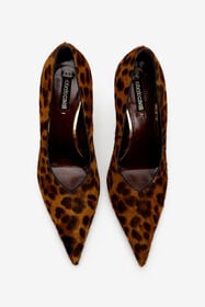RC Pumps Serpentine in Leather with Jaguar Print JAGUAR SKIN PRINT WKS009-PZC30